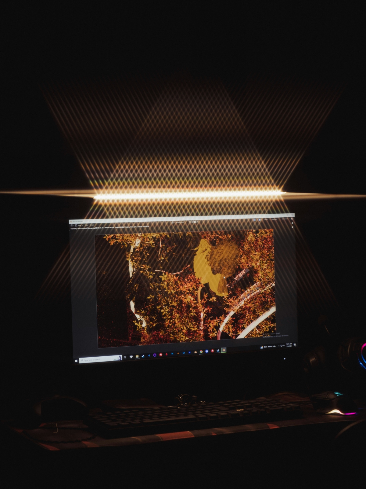 Living room with poor lighting layers