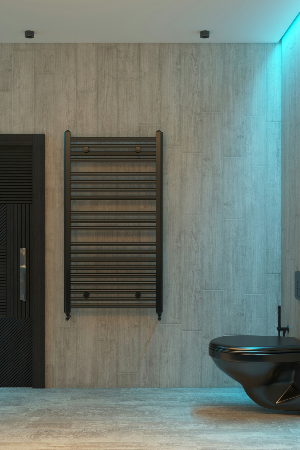 “Bamboo privacy screen creating a cozy balcony corner”