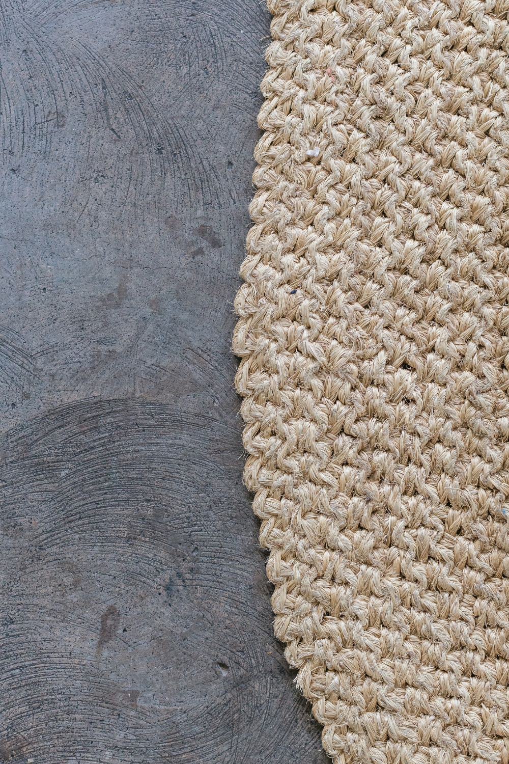 Soft wool rug texture showing natural fibers and handwoven detail