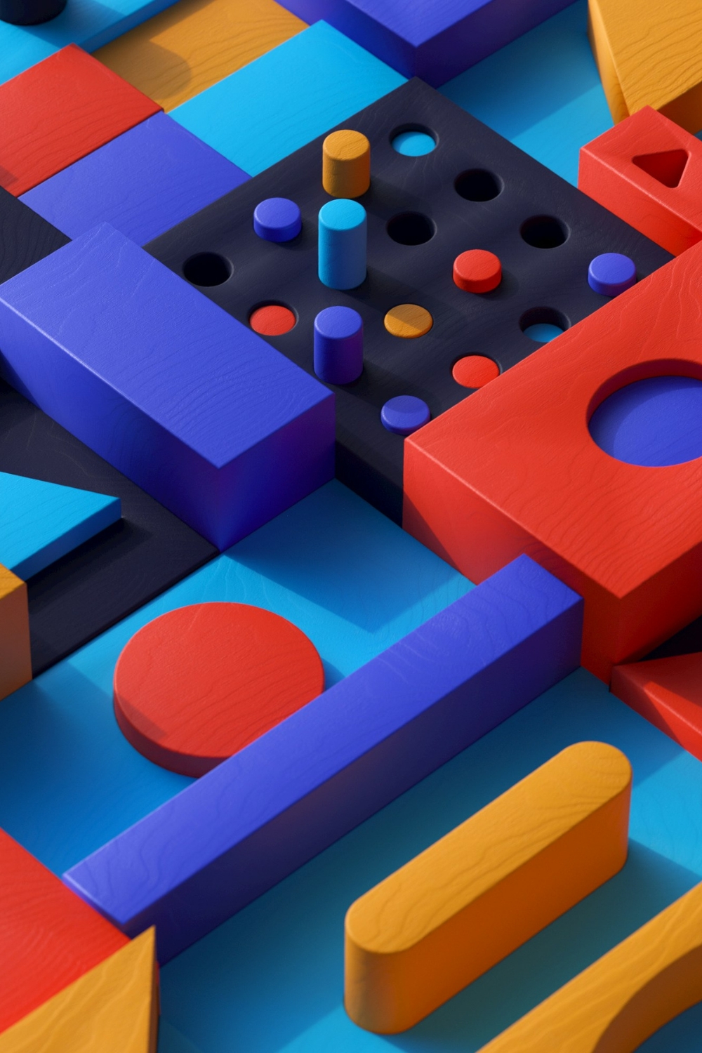 “Gallery wall with mixed frame shapes and sizes”