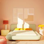 2025 bedroom décor with warm neutral color palette and layered textures