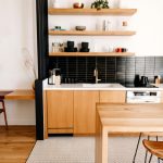 Affordable kitchen makeover under $20 with LED lighting and peel-and-stick backsplash