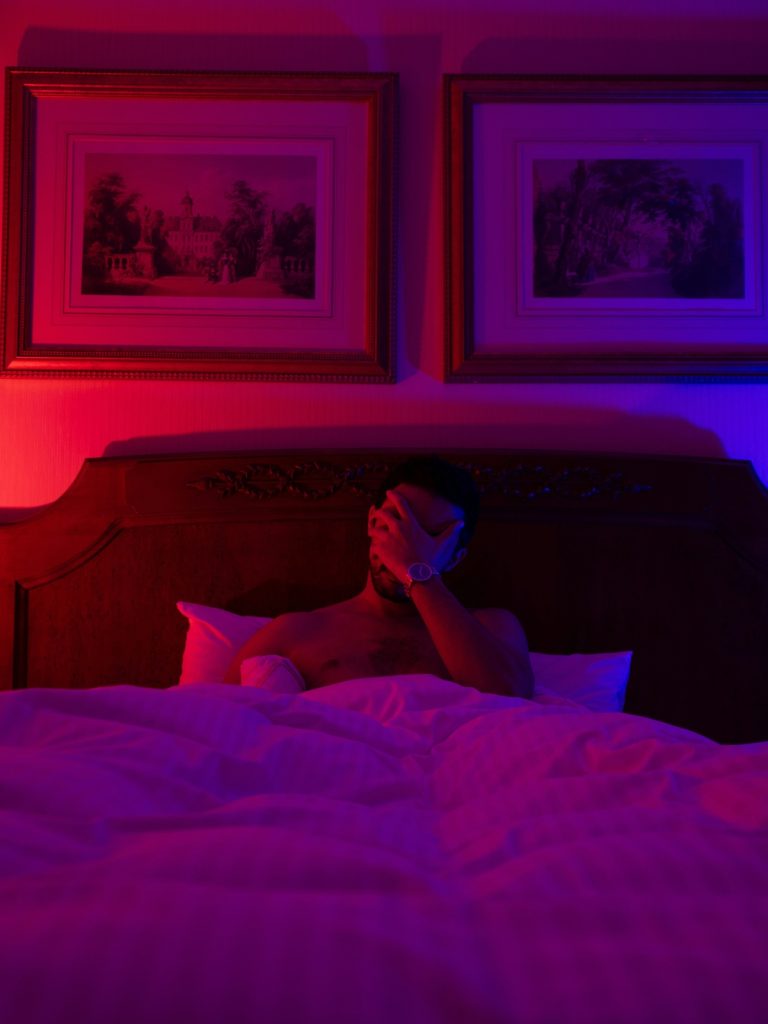 soft blue bedroom wall color promoting better sleep