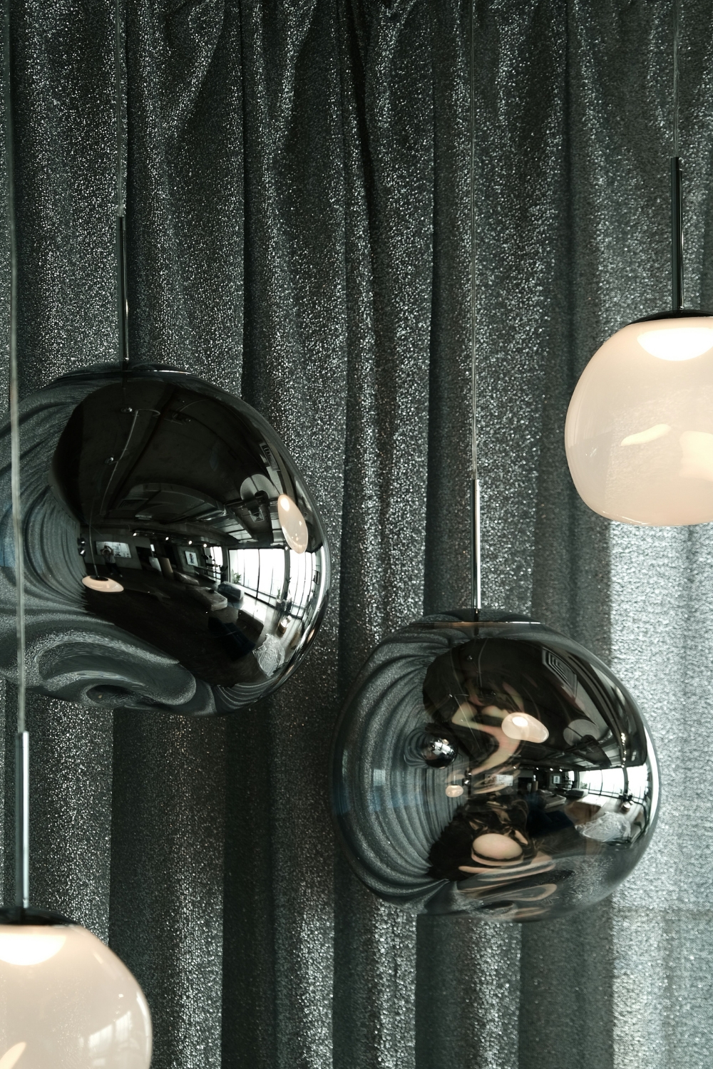 Large wall mirror brightening a compact entryway