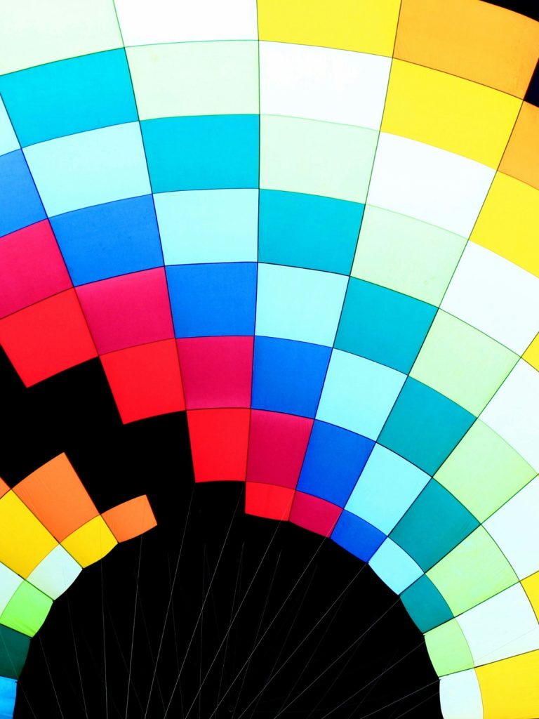 Interior living room with blue walls to create a calm and focused mood