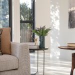 Balanced living room layout with well-placed furniture and cohesive decor for flow and comfort.