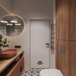 how to make small bathrooms look expansive with light colors