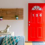 Inviting entryway with cozy decor and smart storage