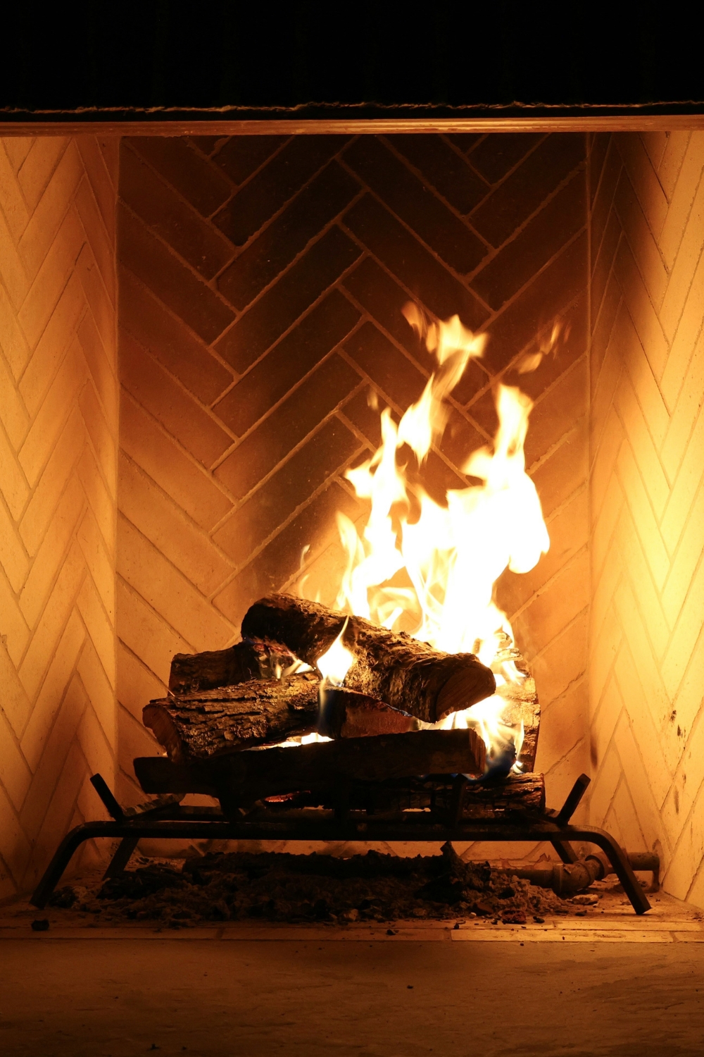 Modern fireplace design with clean lines and minimalist decor