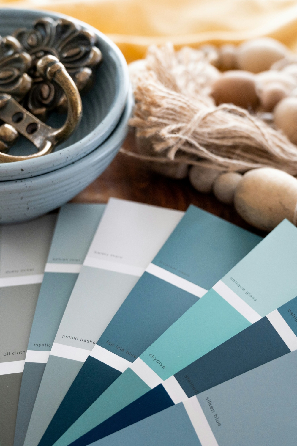 Fireplace decor featuring layered textures and warm color tones