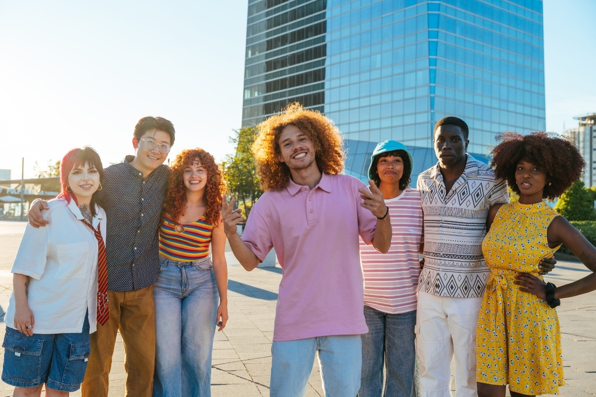 modern dining room with chandelier sized proportionally to table