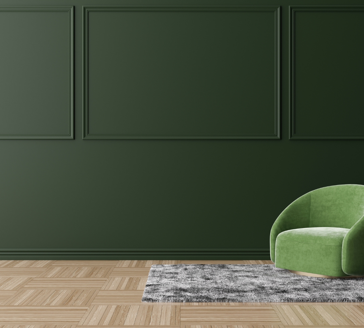 Interior space featuring coordinated ceiling and wall colors for a balanced and cohesive design