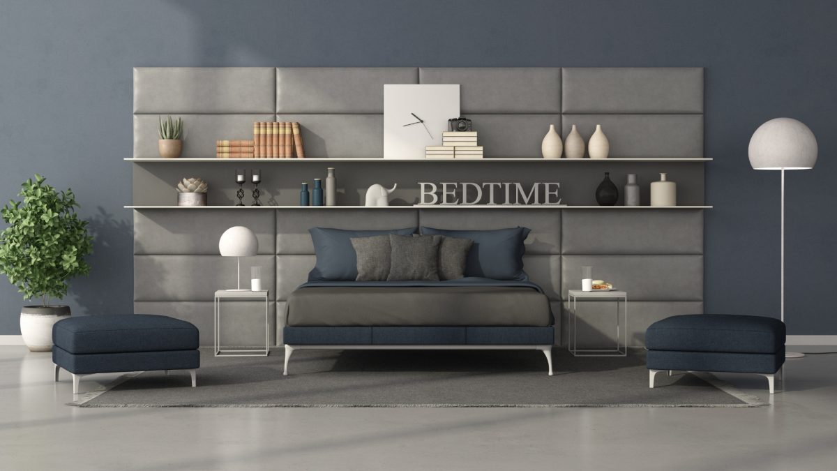 Smart modular sofa with adjustable sections in a modern living room