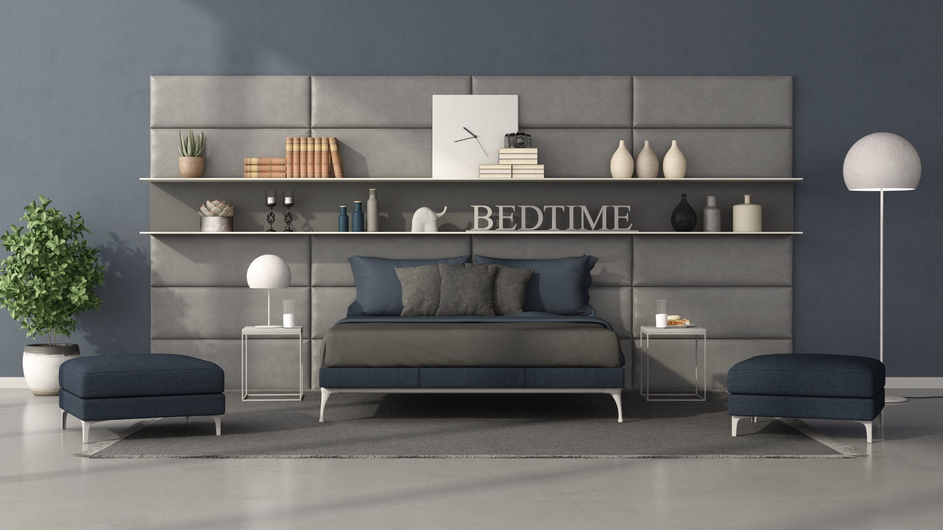 Smart modular sofa with adjustable sections in a modern living room