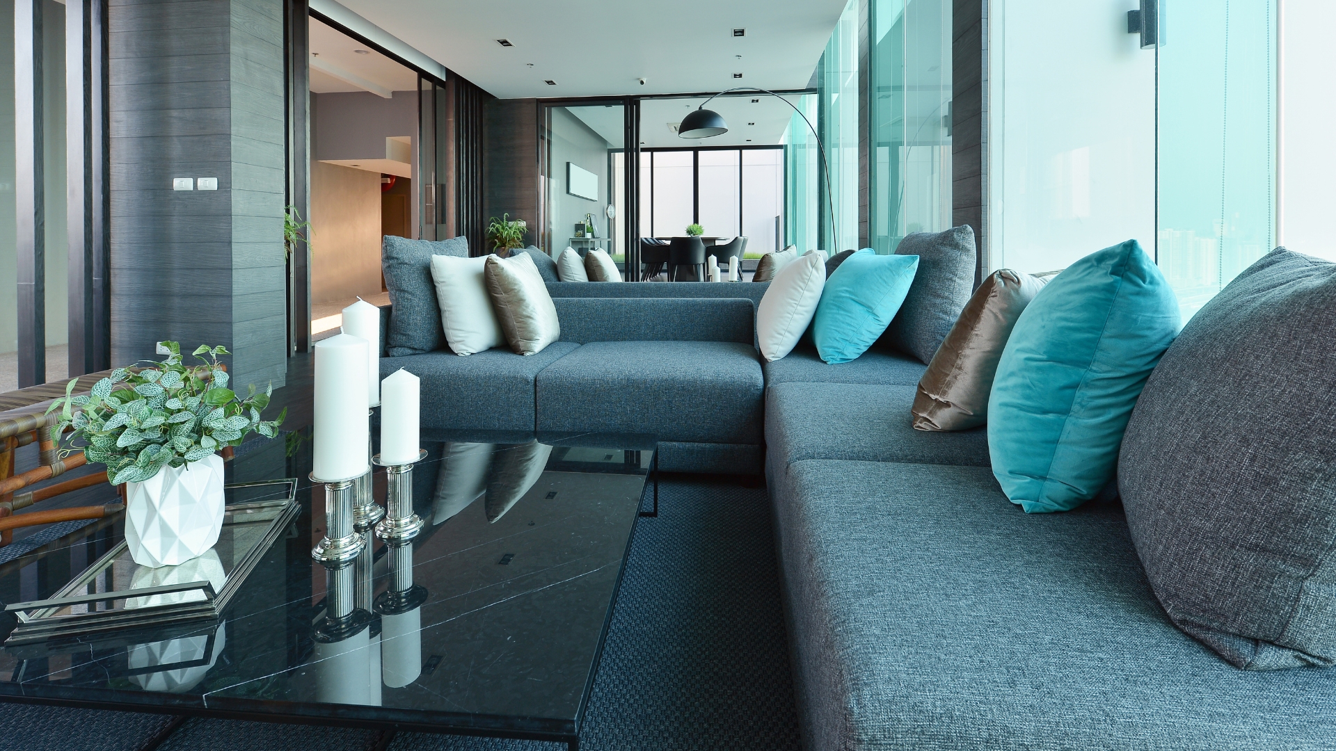 Cozy and stylish winter living room inspired by luxury apartment interiors, featuring layered textures, warm lighting, and modern décor accents.