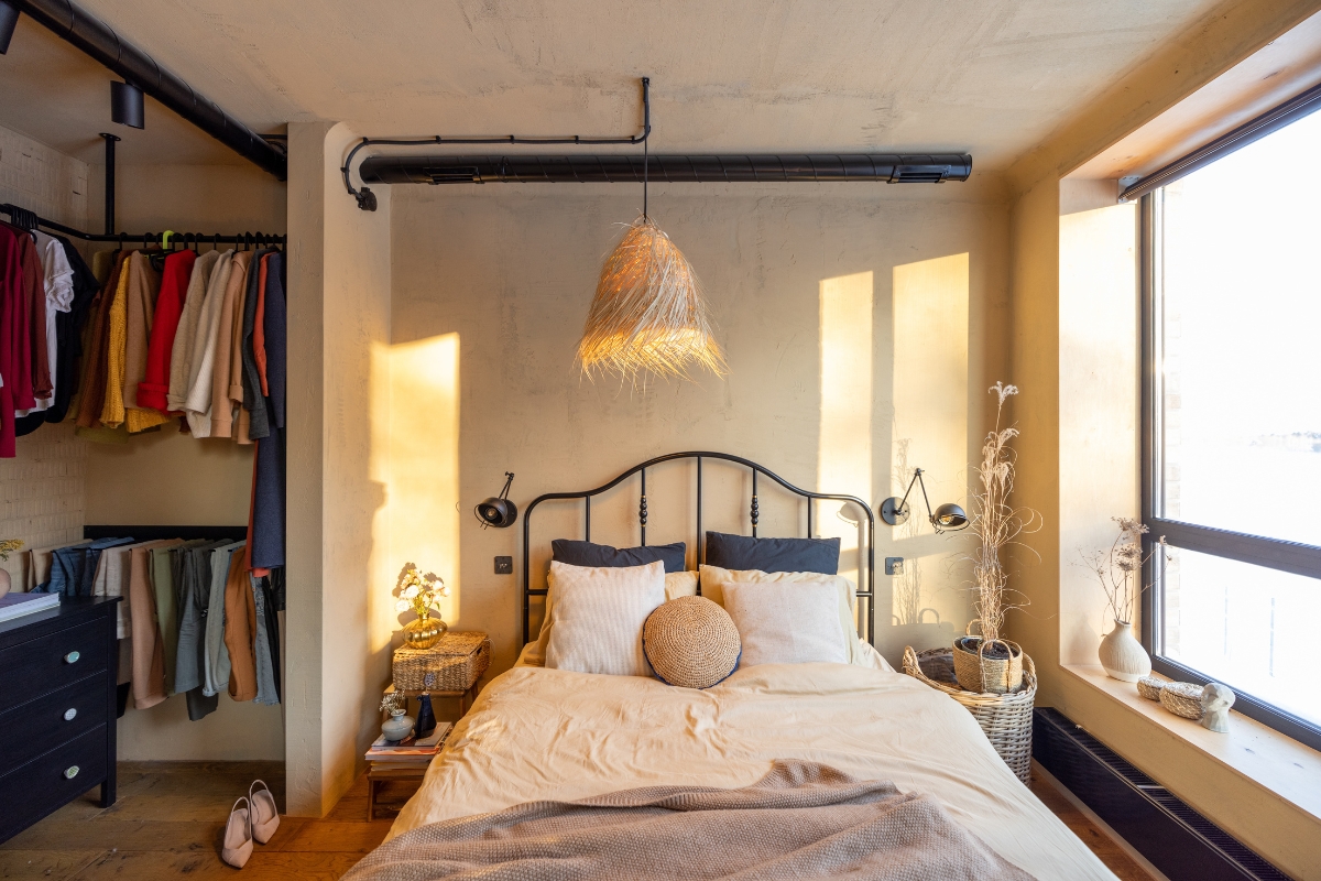 Maximize Vertical Space to Open Up Your Small Bedroom