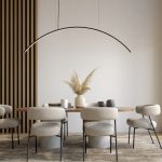 Modern dining space with stylish and comfortable furniture for everyday living