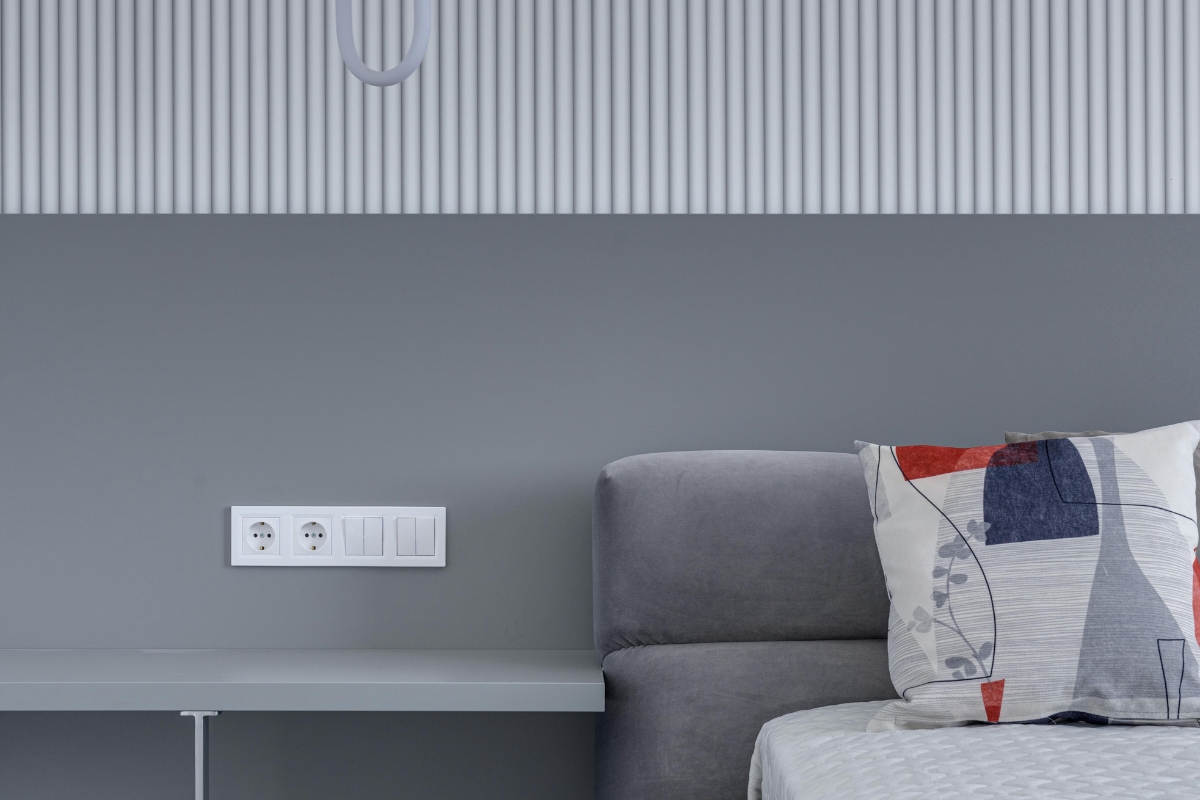 Smart bedroom lighting with adjustable LED lamps and warm glow for cozy ambiance