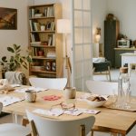 Compact dining room with smart layout, round table, and minimal chairs for small homes