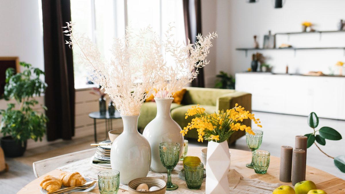 Bright and airy living room with pastel decor for Spring 2026 home refresh