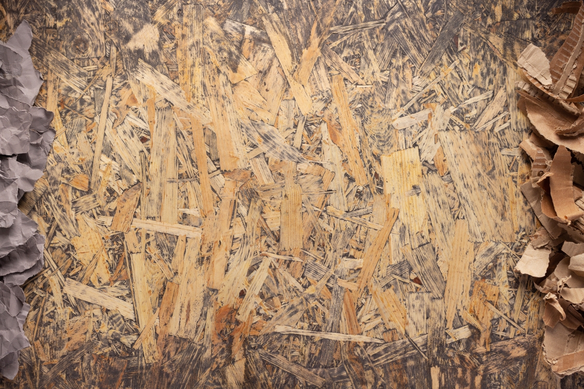 Living room ceiling with bamboo panels adding sustainable natural texture 2026