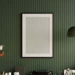 modern kitchen with patterned tile backsplash in trending colors