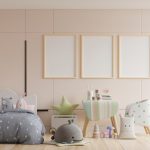 Modern kids room designed to grow with age using flexible furniture