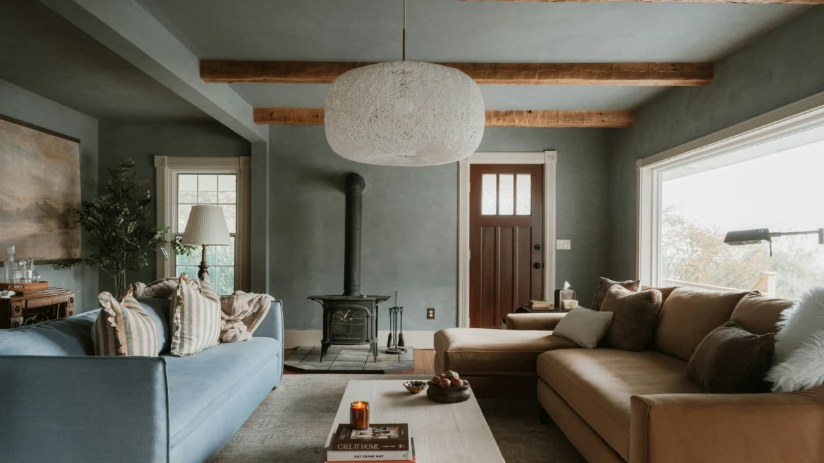 Artisan home decor with dopamine decor style featuring colorful handmade furniture, ceramic vases, and vibrant textiles in a modern living space