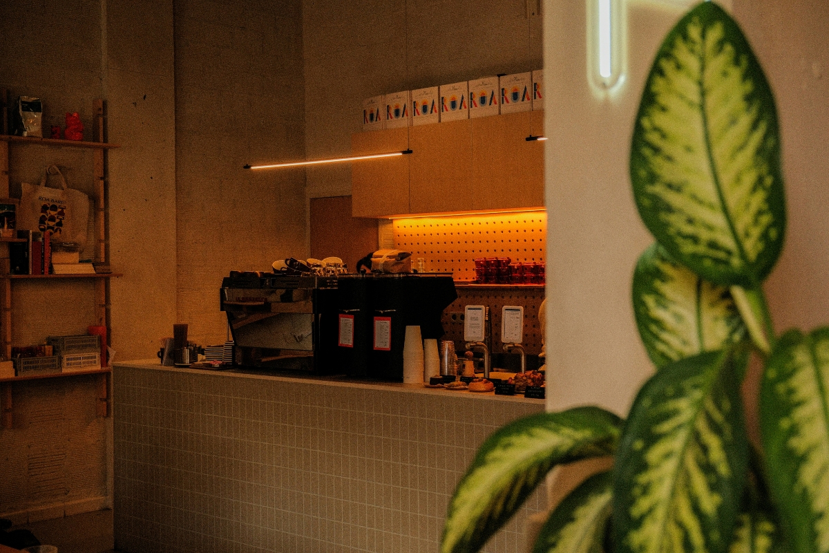 Contemporary Japandi living room with neutral colors and minimalist furniture