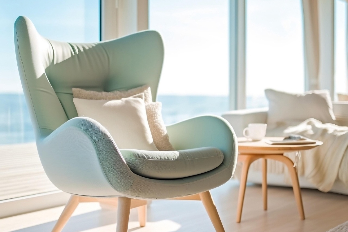 outdoor curtains on summer balcony for shade and privacy