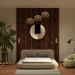 Modern Japandi interior design with natural wood and neutral colors