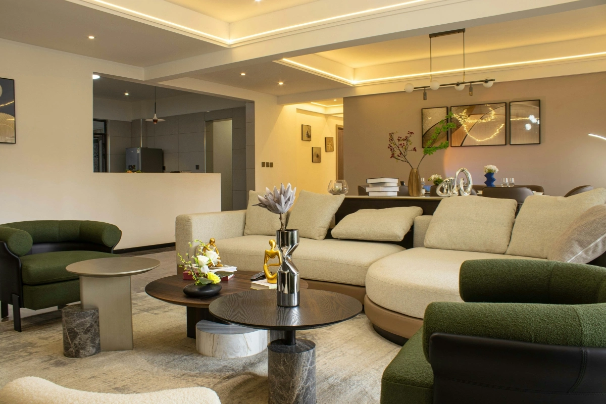 luxury house interior design ideas living room with elegant furniture and neutral tones