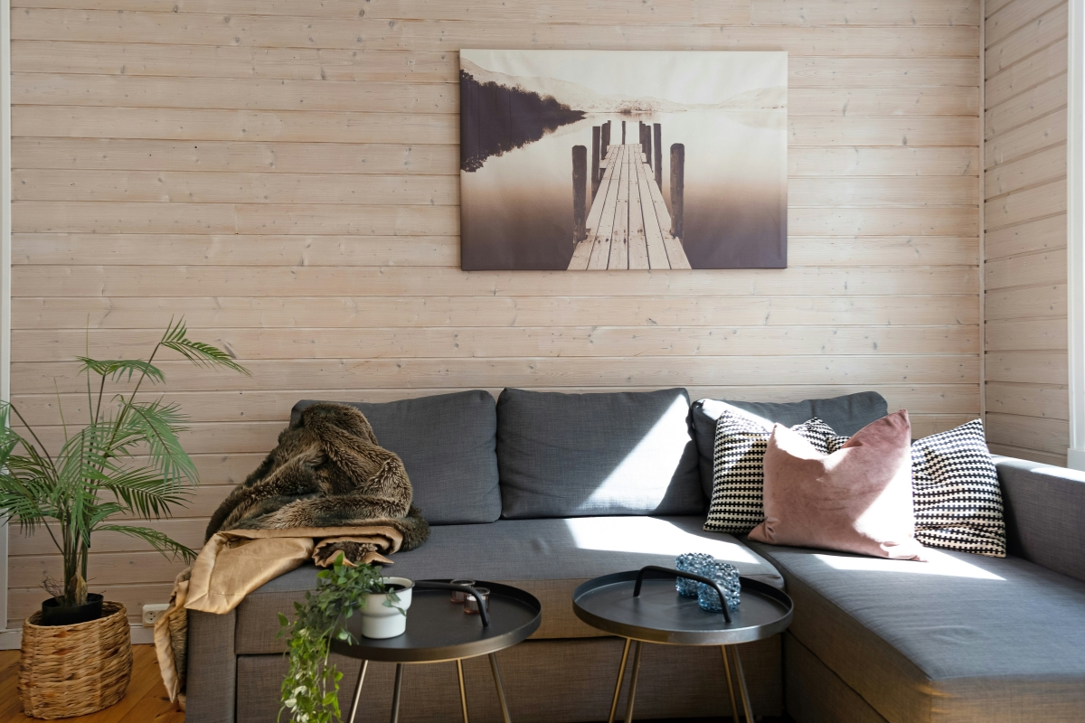 modern smart wall decor with LED panels