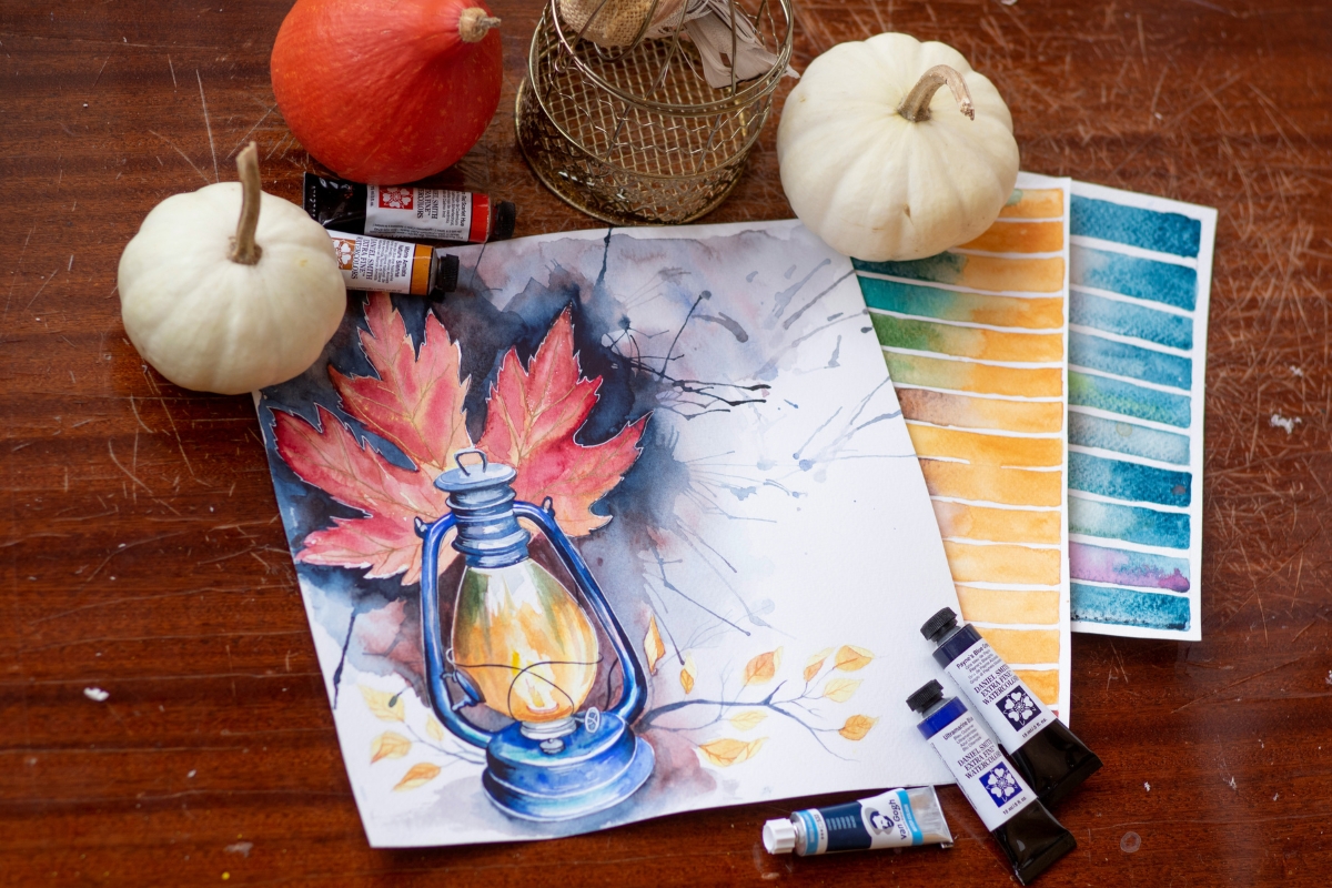 warm autumn color palette for cozy fall home styling