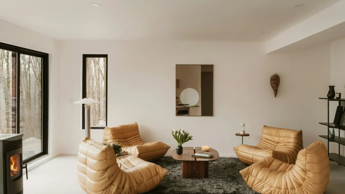 Warm Minimalist Living Room Cozy Stylish Home Design
