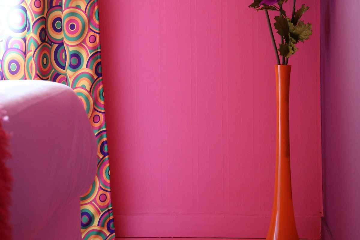 Color Drenching Interior Design modern room with walls ceiling and furniture painted in a single cohesive color palette creating a bold interior style