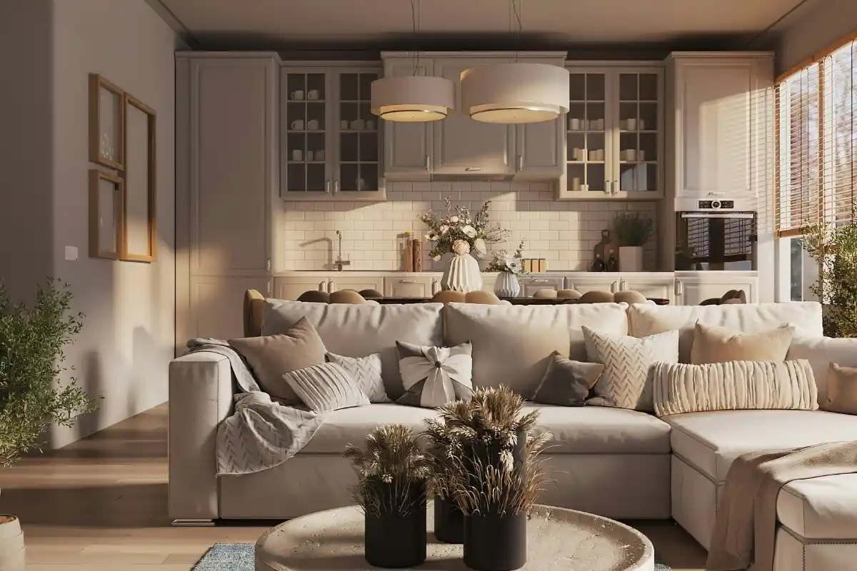 Spatial Flow Interior Design with natural lighting 