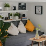 Small Apartment Decor Ideas on a Budget with cozy neutral living room