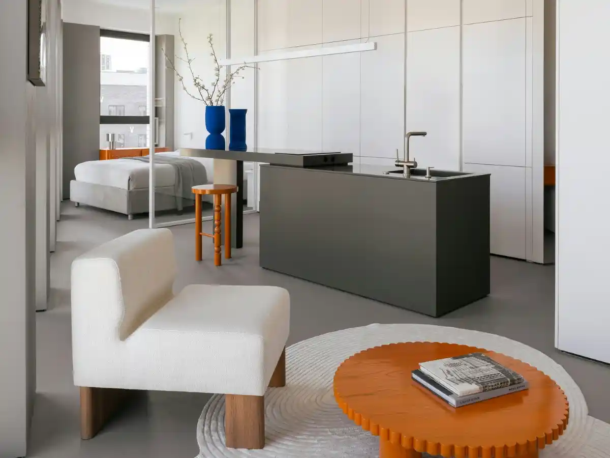 Decorating a small apartment using properly sized rugs