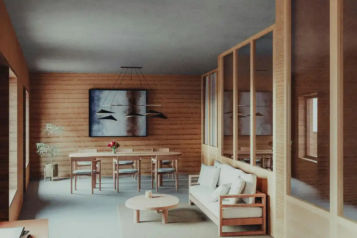 Modern furniture arrangement for better flow space design 