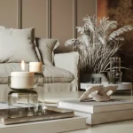 tonal interior design living room with neutral shades