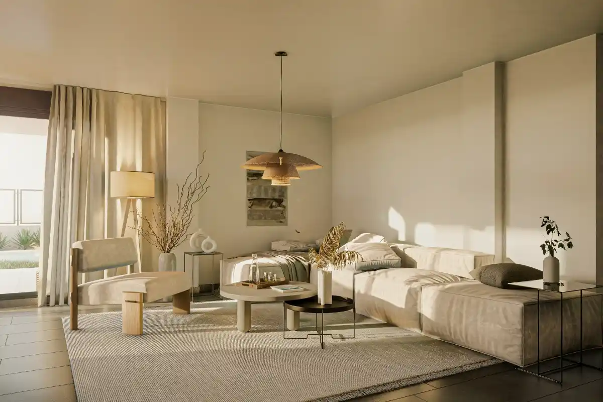 4.minimalist room with tonal layering interior design