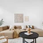 small living room ideas with modern sofa and natural lighting in apartment