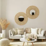 Small Living Room with a modern sofa, space-saving furniture, warm lighting, floating shelves, neutral colors, and stylish home décor.