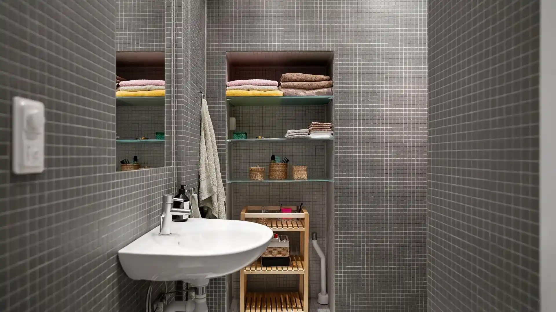 Bathroom Storage Ideas for Small Spaces with floating wall shelves