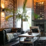 Stylish living room featuring creative wall decor ideas for living room spaces, including framed artwork, floating shelves, decorative mirrors, and modern accents.