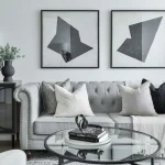 Decorating around a gray sofa with stylish modern living room decor