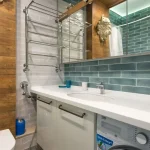 Laundry room organization ideas for a small space with smart shelves, storage baskets, cabinets, and practical laundry supplies